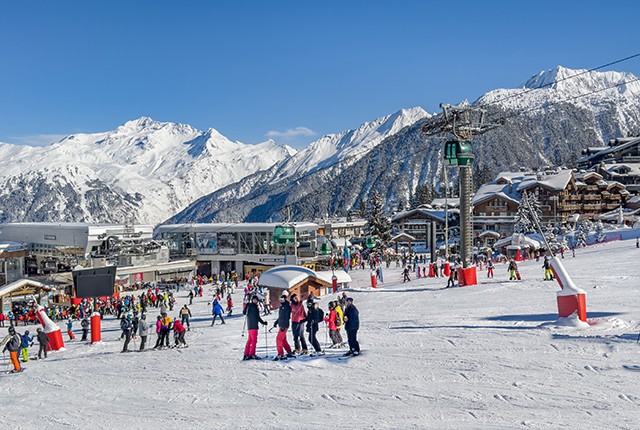 Les 3 vallees is the world largest ski area.