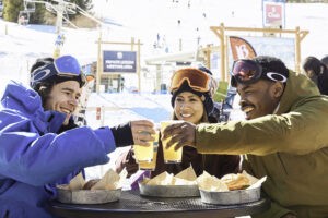 Breckengridge TBar best Patios for apres in NA.