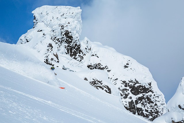 Niseko Japan powder skier.