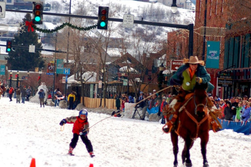 Winter Carnival in downtown Steamboat Springs has street events down Lincoln Avenue