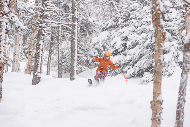 Sunday River, Maine, powder day.