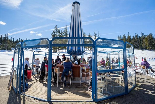 The Sun Bar at Mt. Bachelor, Oregon.