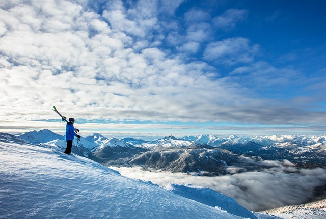 Whistler Blackcomb mountain view, Canada.